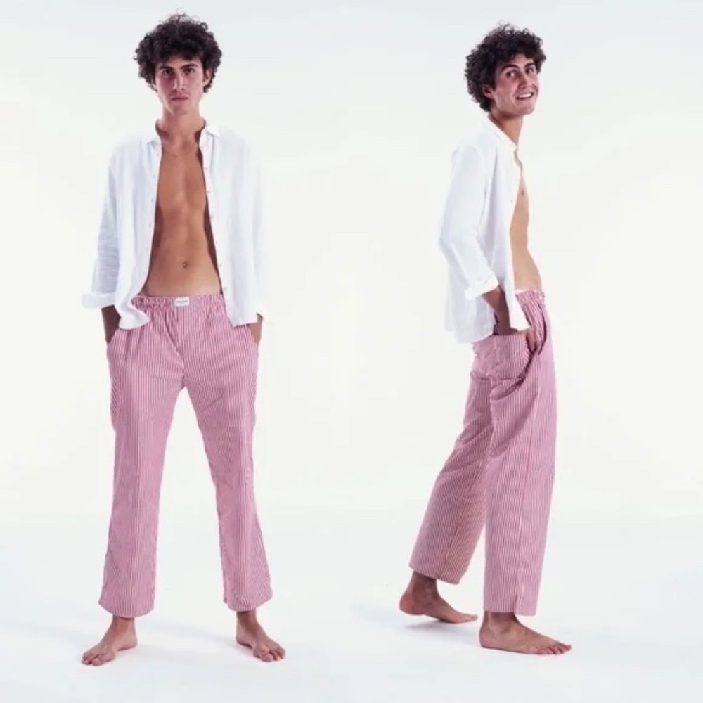 SPELTHAM Red & White Striped Unisex Lounge Pants - S